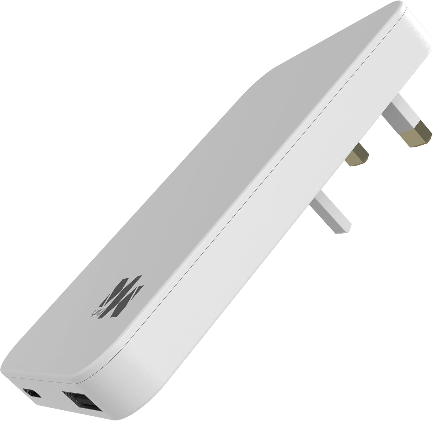 Aqan 65W Dual Port Fast Charger Plug, Ultra Slim USB C PD + USB A QC