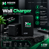 AQAAN 65W Dual USB-C Fast Charger
