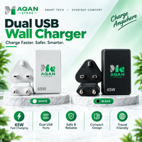 AQAAN 65W Dual USB-C Fast Charger